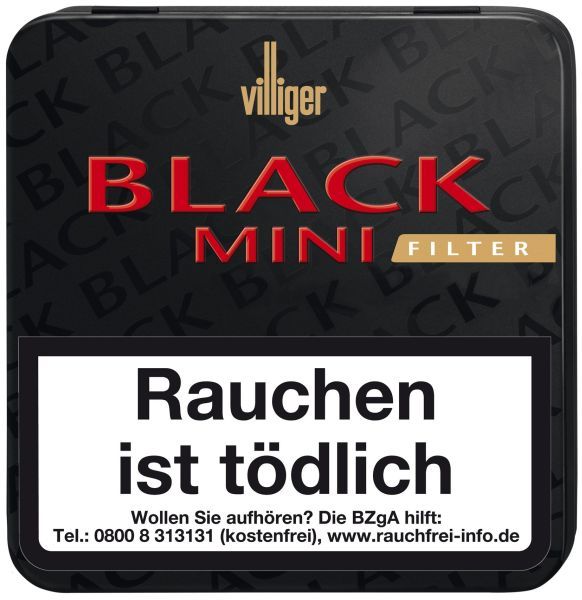 Villiger Zigarren/Zigarillos Black Mini Filter (Schachtel á 20 Stück)