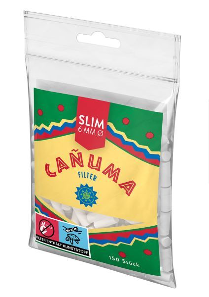 Canuma Hanf Slim Filter 6mm (150 Stück)