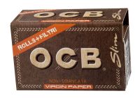 OCB Unbleached Rolls + Tips Virg. (16 x 1 Stück)