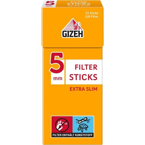 Gizeh Filter Sticks Extra Slim 126 (126 Stück)