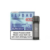 - ElfBar Elfa Pod Blueberry Sour Rasperry 20mg. (2 Stk.)