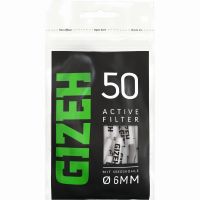 Gizeh Black Active Filter 6mm 50er (50 Stk.)