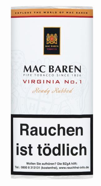 Mac Baren Pfeifentabak McB Virginia No.1 5137 Pg. (Pouch á 50 gr.)