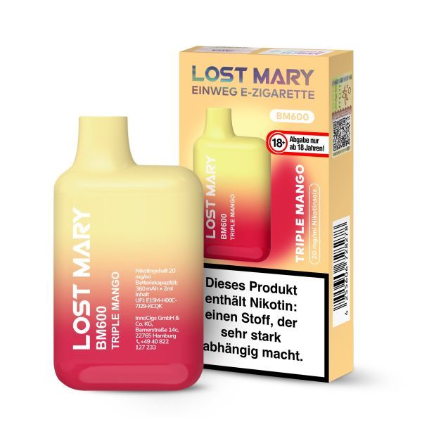 Lost Mary Triple Mango Einweg E-Zig.20mg (1 Stk.)