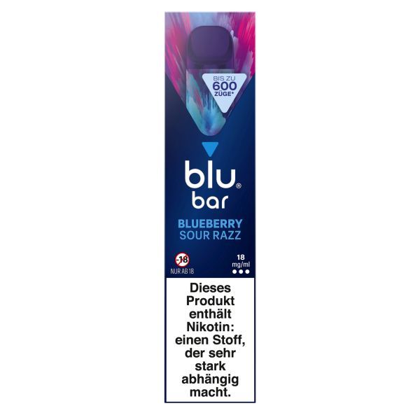 blu bar Blueberry Sour Razz 18mg/ml (1 Schachtel)