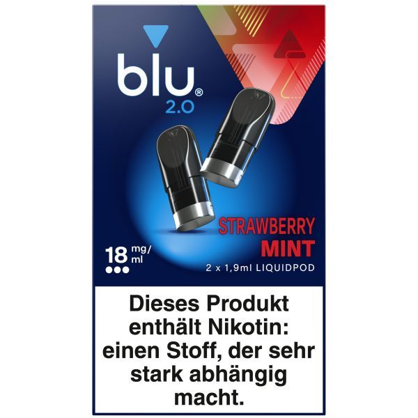 blu 2.0 Pod Strawberry Mint 18mg/ml (2 Stück)