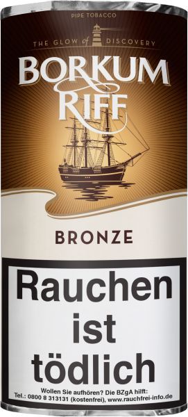 Borkum Riff Pfeifentabak Bronze (Whiskey) Pg. (Beutel á 50 gr.)