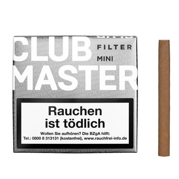 Clubmaster Zigarren/Zigarillos Mini Filter White 176 (Schachtel á 20 Stück)