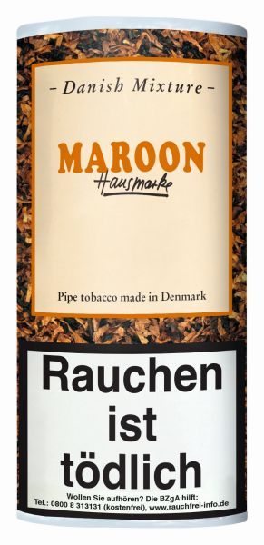 Danish Mixture Pfeifentabak Hausmarke Dan.Mixt,Maroon Pg. (Beutel á 50 gr.)