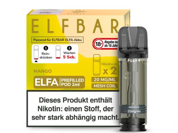 ElfBar Elfa Pod Mango 20mg. (2 Stk.)