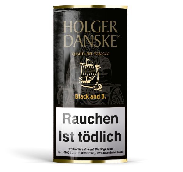 Holger Danske Pfeifentabak Holger D. Black & B. Pg. (Pouch á 40 gr.)