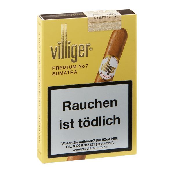 Villiger Zigarren/Zigarillos Premium No 7 Sum. (Schachtel á 5 Stück)