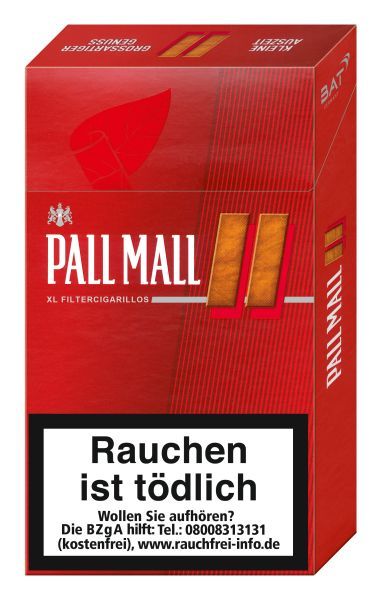 Pall Mall Eco-Zigarillos XL Fi. Cgllo Full Rot (10x17 Stück)