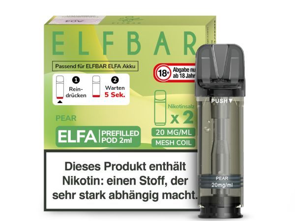 ElfBar Elfa Pod Pear 20mg. (2 Stk.)