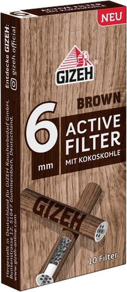 Gizeh Brown Active Filter 10er (10 Stück)