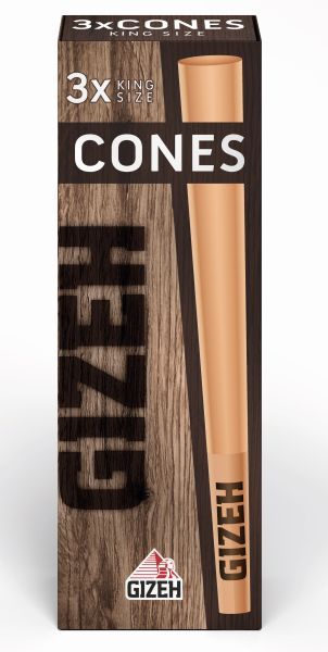 Gizeh Brown Cones + Tip (24 x 1 Stk.)