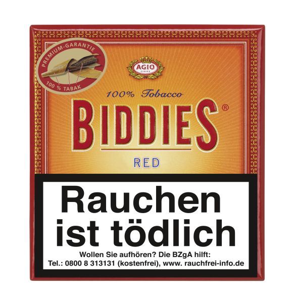 Biddies Zigarren/Zigarillos Red (Schachtel á 20 Stück)