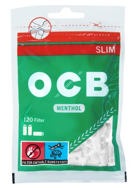 OCB Menthol Slim Filter 120er (120 Stück)