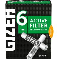 Gizeh Black Active Filter 6mm 34er (34 Stück)