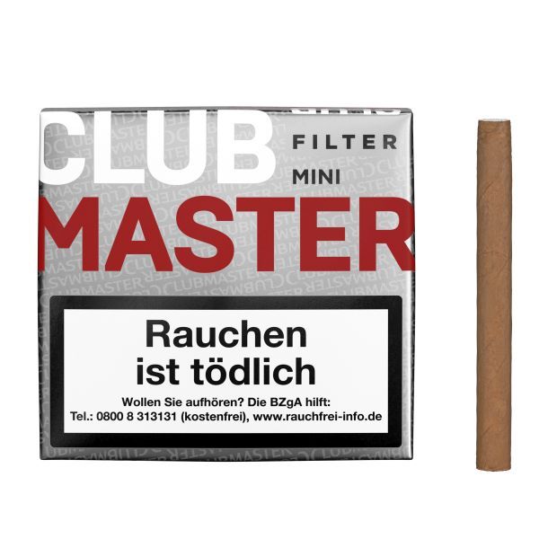 Clubmaster Zigarren/Zigarillos Mini Filter Red 222 (Schachtel á 20 Stück)