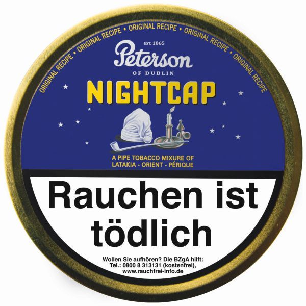 Peterson Pfeifentabak Nightcap 50g. (Dose á 50 gr.)