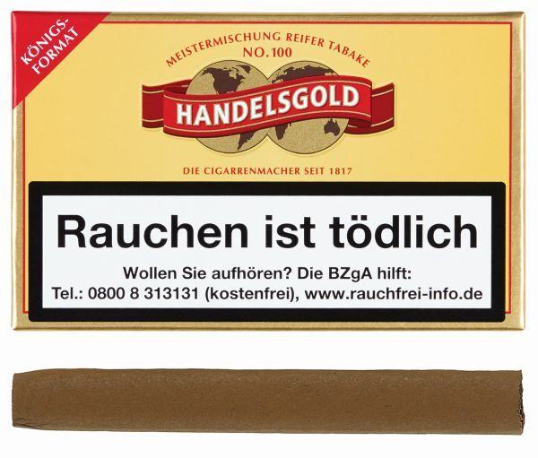 Handelsgold Zigarren/Zigarillos 100 K (Schachtel á 10 Stück)