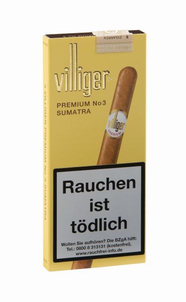 Villiger Zigarren/Zigarillos Premium No 3 Sum. (Schachtel á 5 Stück)