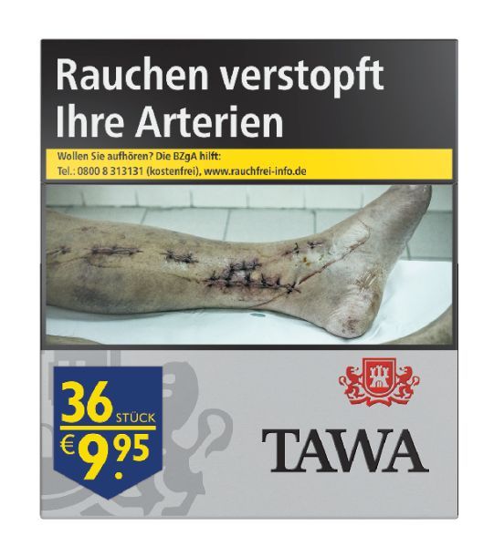 Tawa Zigarette Silver XXXXL Pack (8x36er)