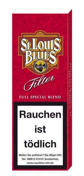 Villiger Zigarren/Zigarillos St. Louis Blues Filter (Schachtel á 10 Stück)