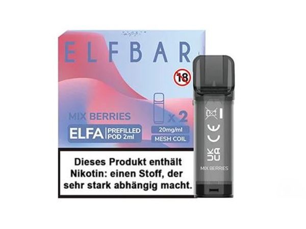 - ElfBar Elfa Pod Mix Berries 20mg. (2 Stk.)