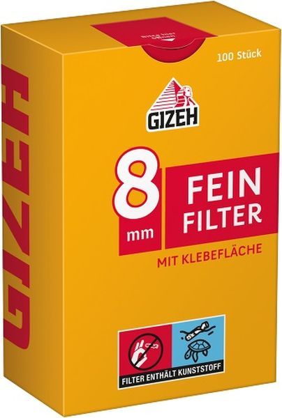 Gizeh Feinfilter 8mm 100er (100 Stück)