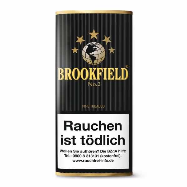 Brookfield Pfeifentabak No2 (Black Vanilla) Pg. (Pouch á 50 gr.)