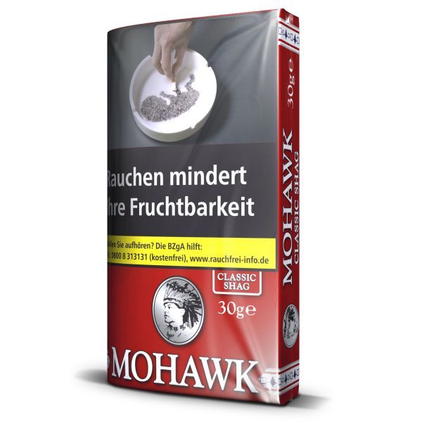 Mohawk Feinschnitt Classic / Am.Bl. Rot Pg. (Pouch á 30 gr.)