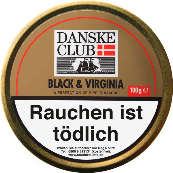 Danske Club Pfeifentabak Black & Virginia Ds. (Dose á 100 gr.)