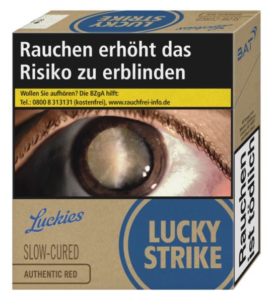 Lucky Strike Zigarette Lucky Authentic Blue SUPER 30 (8x30er)