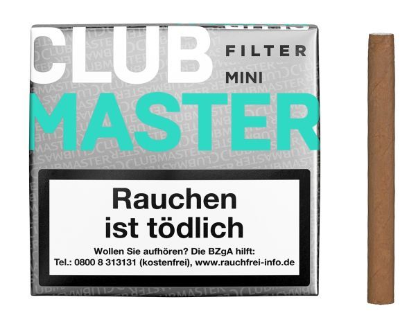 - Zigarren/Zigarillos Clubmaster Mini Filter Iceland 224/20 (Schachtel á 20 Stück)