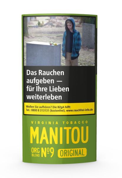 Manitou Feinschnitt Green Org.Bl.No9 Tob. Pg. (Pouch á 30 gr.)