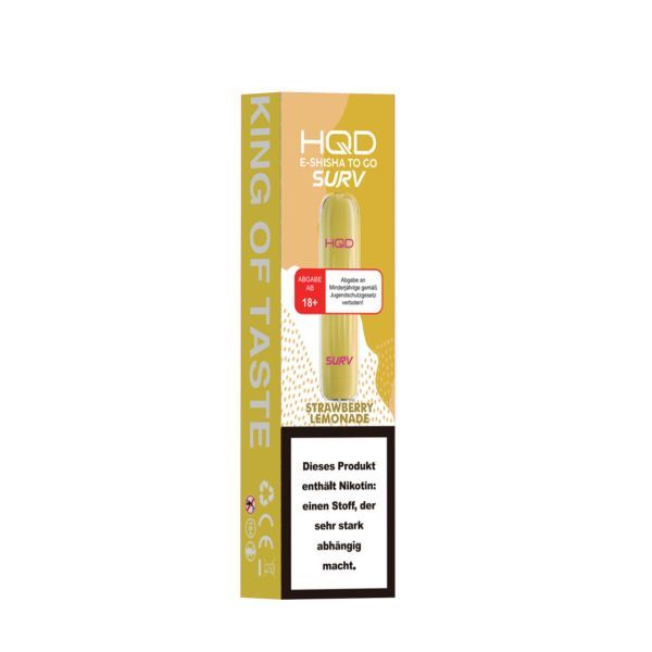 HQD Surv Strawberry Lemonade E-Shisha 18mg (1 Stk.)