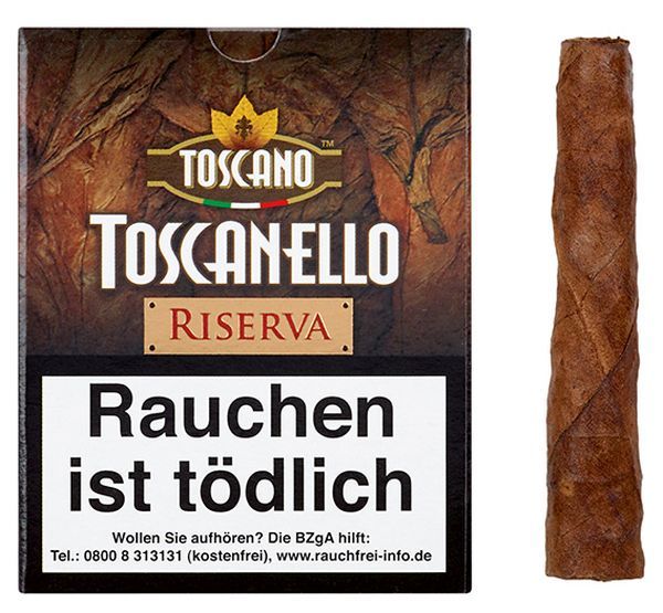 Toscano Zigarren/Zigarillos Toscanello Riserva 1099 (Schachtel á 5 Stück)