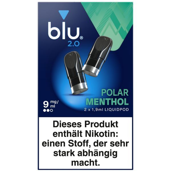 blu 2.0 Pod Polar Menthol 9mg/ml (2 Stück)