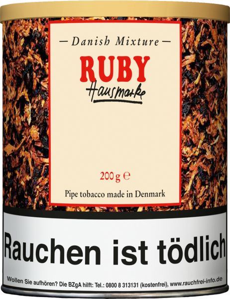 Danish Mixture Pfeifentabak Hausmarke Dan.Mixt. Ruby Ds. ( á 200 Stk.)