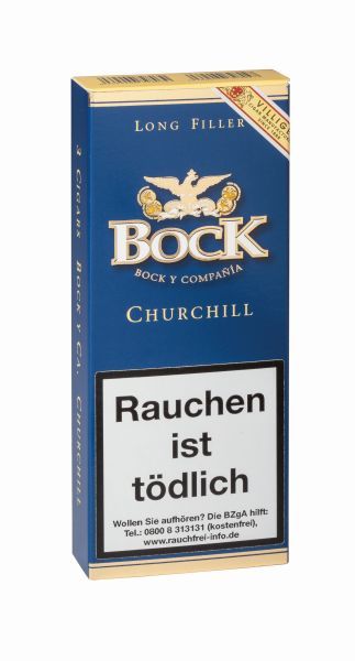 Villiger Zigarren/Zigarillos Bock Y CA Churchill Tubo ( á 3 Stk.)