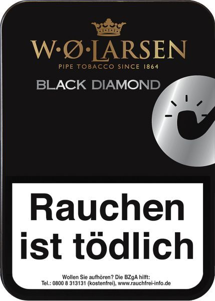 W.O. Larsen Pfeifentabak WOL Black Diamond Ds (Dose á 100 gr.)