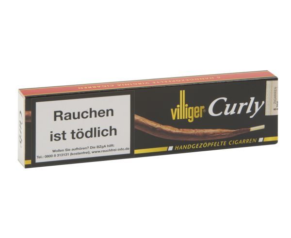 Villiger Zigarren/Zigarillos Curly (Schachtel á 6 Stück)