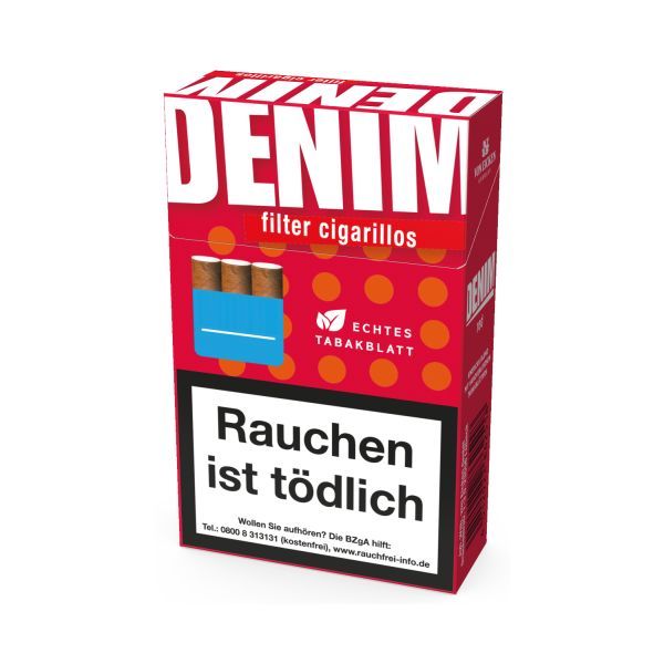 Denim Eco-Zigarillos Red Filter Cigarillos 17er (10x17 Stück)