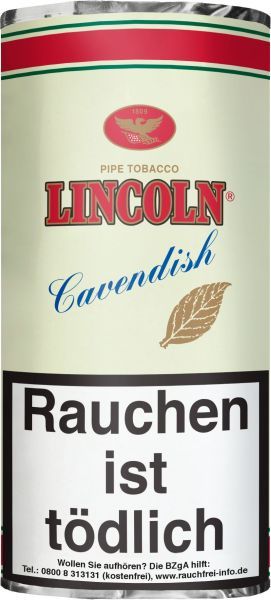 - Pfeifentabak Lincoln Rot Cavendish Pg. (Pouch á 50 gr.)