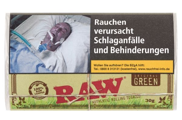 RAW Feinschnitt R&W Green Feinschnitt Pg. (Pouch á 30 gr.)