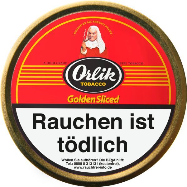 Scandinavian Pfeifentabak Orlik Golden Sliced Ds. (Dose á 100 gr.)