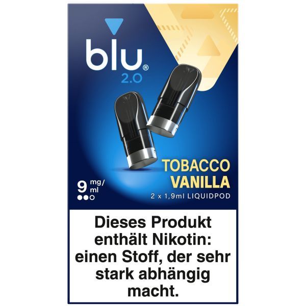 blu 2.0 Pod Tob. Vanilla 9mg/ml (2 Stück)