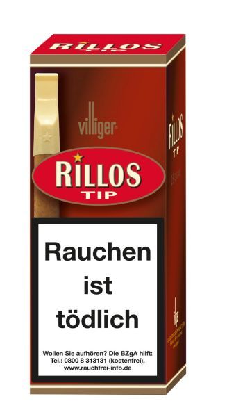 Villiger Zigarren/Zigarillos Rillos Rot 25er 211 (Schachtel á 25 Stück)